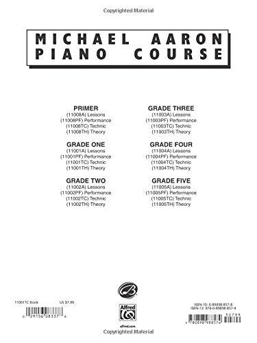 Michael Aaron Piano Course Technic: Grade 1-used