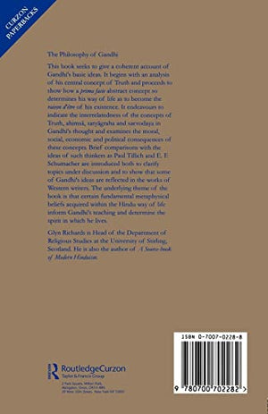 The Philosophy Of Gandhi: A Study Of His Basic Ideas,New