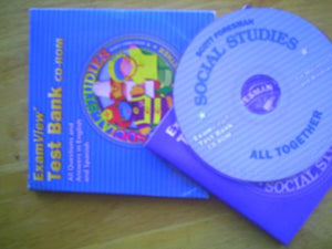 Social Studies 2003 Examview Test Bank CDROM Grade 1 Bilingual (English and Spanish Edition),Used