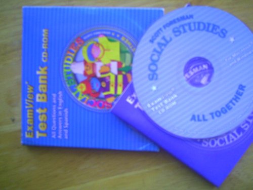 Social Studies 2003 Examview Test Bank CDROM Grade 1 Bilingual (English and Spanish Edition),Used