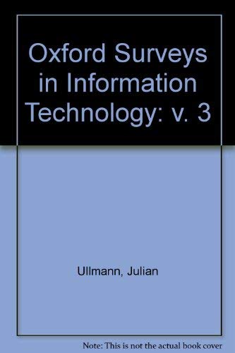 Oxford Surveys in Information Technology,Used