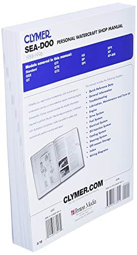 SeaDoo Water Vehicles Shop Manual 19881996 (Clymer Personal Watercraft),Used