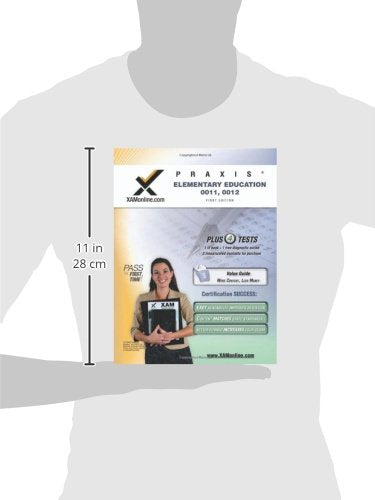PRAXIS Elementary Education 0011, 0012 Test Prep Teacher Certification Test Prep Study Guide (XAM PRAXIS, 1),Used