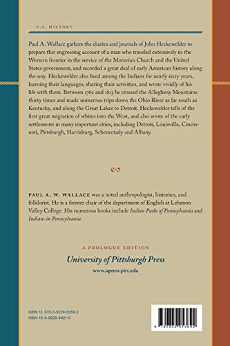 The Travels of John Heckewelder in Frontier America (Regional),Used