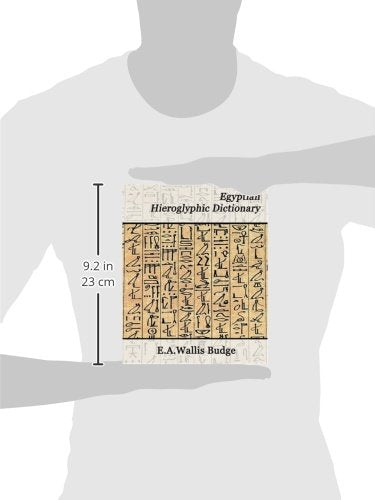 Egyptian Hieroglyphic Dictionary (Books On Egypt And Cbalbca)