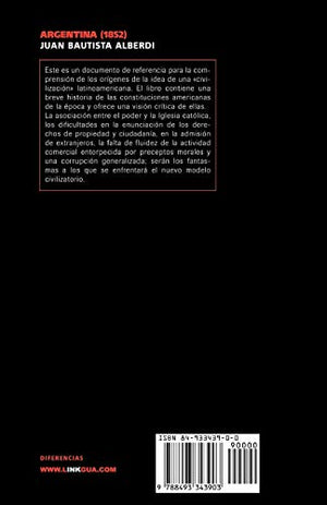 Bases y puntos de partida para la organizacin poltica de la Repblica Argentina (Pensamiento) (Spanish Edition),Used