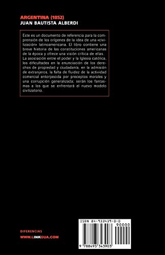 Bases y puntos de partida para la organizacin poltica de la Repblica Argentina (Pensamiento) (Spanish Edition),Used