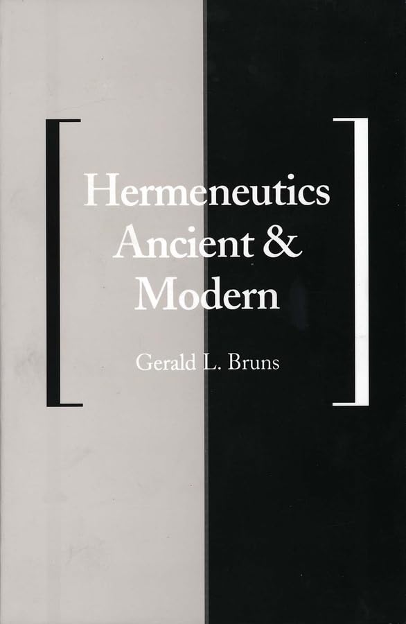 Hermeneutics Ancient and Modern (Yale Studies in Hermeneutics),Used