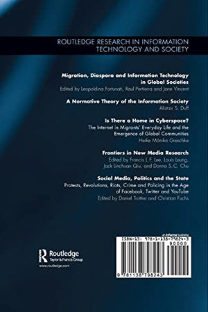 Social Media, Politics And The State (Routledge Research In Information Technology And Society)-new