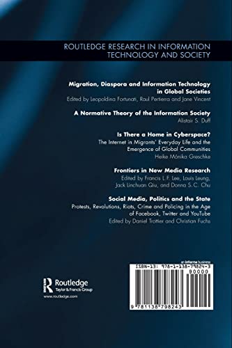 Social Media, Politics And The State (Routledge Research In Information Technology And Society)-new