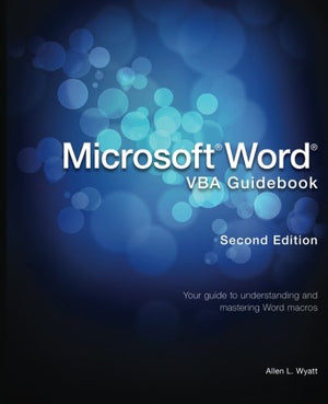 Microsoft Word VBA Guidebook,Used