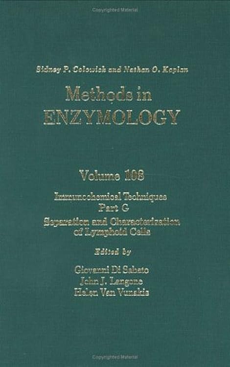 Immunochemical Techniques, Part G: Separation And Characterization Of Lymphoid Cells, Vol. 108 (Methods In Enzymology) (Volume 1,Used
