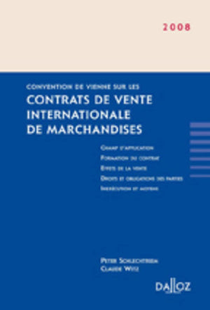 Contrats de vente internationale de marchandises  Convention de Vienne,Used