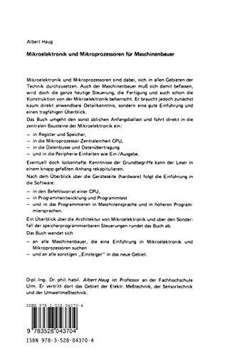 Mikroelektronik und Mikroprozessoren fr Maschinenbauer (German Edition),Used