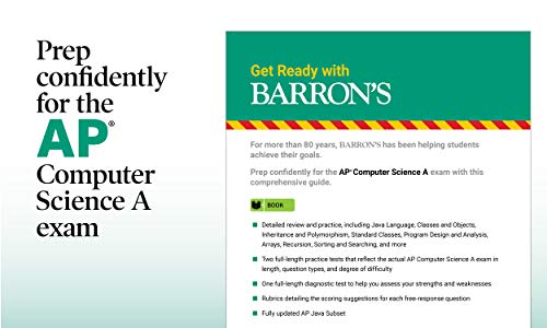 AP Computer Science A: With 6 Practice Tests (Barron's Test Prep),New
