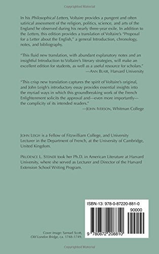 Voltaire: Philosophical Letters: Or, Letters Regarding the English Nation (Hackett Classics),Used