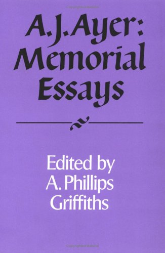 A. J. Ayer: Memorial Essays (Royal Institute of Philosophy Supplements, Series Number 30),Used