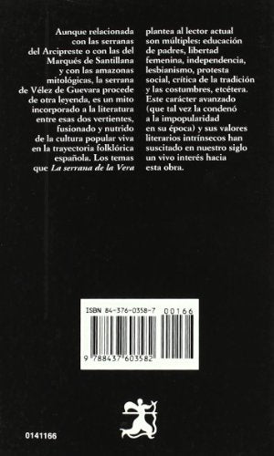 La serrana de la Vera (Letras Hispanicas / Hispanic Writings) (Spanish Edition),Used
