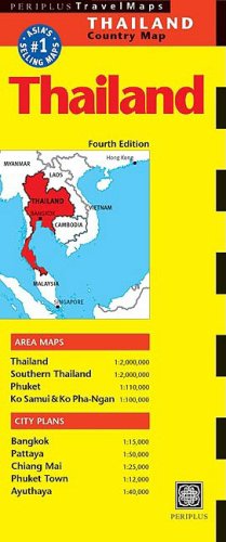 Thailand Travel Map: 4th Edition (Periplus Travel Maps),Used