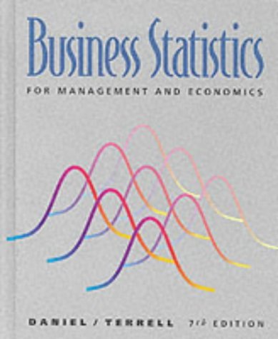 Business Statistics for Management and Economics,New