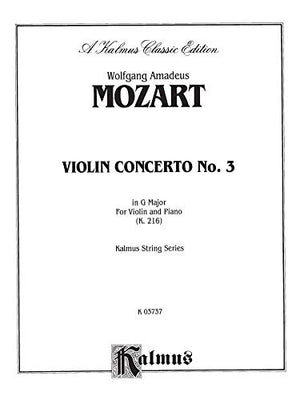 Violin Concerto No. 3 in G Major, K. 216 (Kalmus Edition),Used