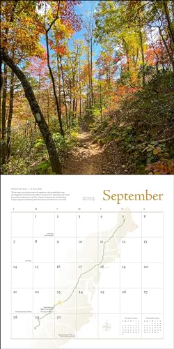 The Appalachian Trail 2025 Wall Calendar,Used