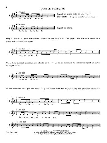 240 Double and Triple Tonguing Exercises,Used