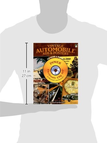 Vintage Automobile Ads And Posters Cdrom And Book (Dover Electronic Clip Art)-used