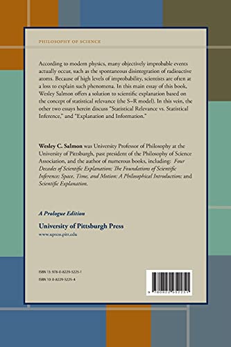 Statistical Explanation and Statistical Relevance (Lerner Biographies),Used