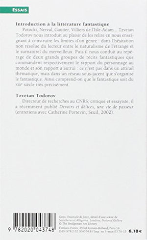 Introduction a la litterature fantastique (Collection Points ; 73) (French Edition),New