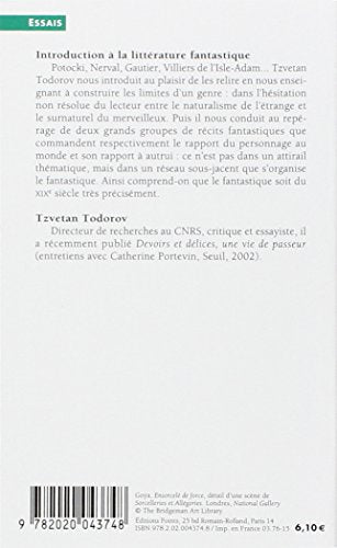Introduction A La Litterature Fantastique (Collection Points ; 73) (French Edition),Used