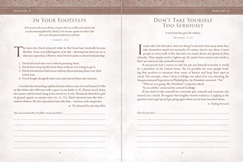 A Leader's Heart: 365Day Devotional Journal,New