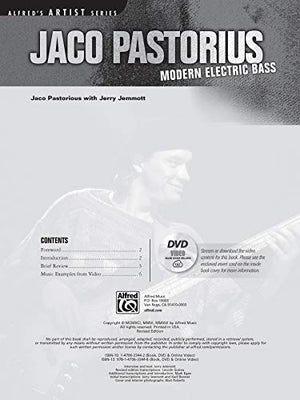 Jaco Pastorius  Modern Electric Bass: Book, Dvd & Online Video (Alfred'S Artist Series)