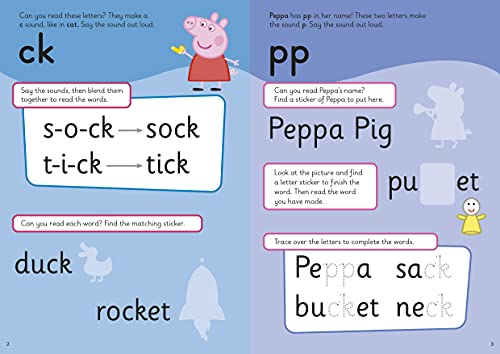 Peppa Pig: Practise with Peppa: Super Phonics: Sticker Book,Used
