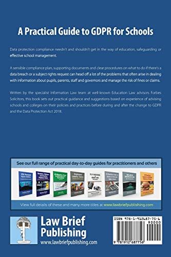 A Practical Guide to GDPR for Schools,Used