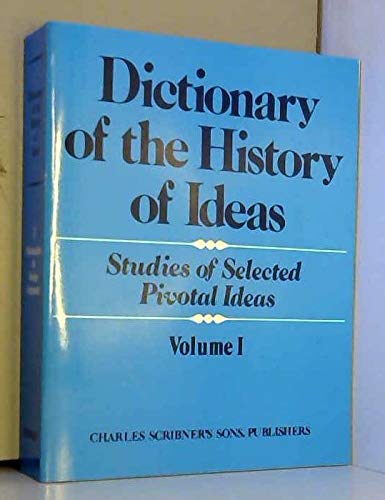 Dictionary of the History of Ideas  Vol. I,Used