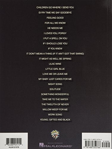 Best of Nina Simone  Original Keys for Singers,New