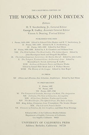 The Works of John Dryden, Volume XVIII: Prose: The History of the League, 1684 (Volume 18),Used