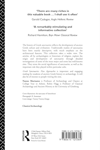 Greek Sanctuaries: New Approaches,Used