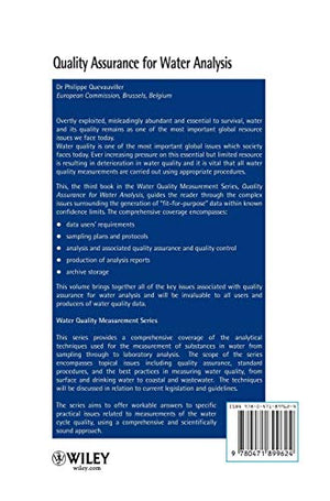 Quality Assurance for Water Analysis (Water Quality Measurements),Used