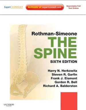 RothmanSimeone The Spine: Expert Consult: Online, Print and DVD, 2Volume Set,Used