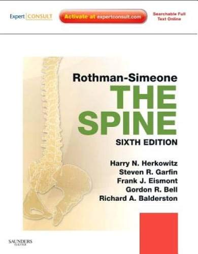 RothmanSimeone The Spine: Expert Consult: Online, Print and DVD, 2Volume Set,Used