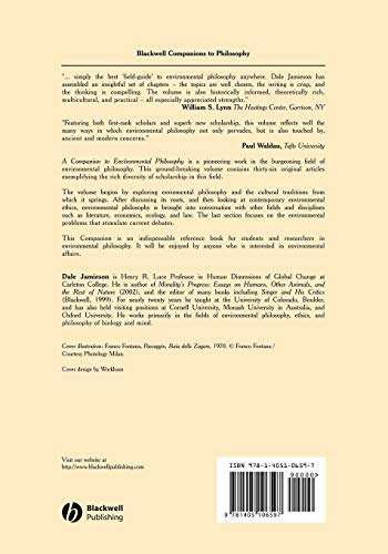 Companion To Environmental Philosophy