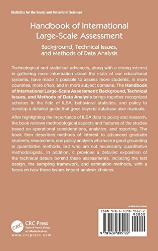 Handbook of International LargeScale Assessment: Background, Technical Issues, and Methods of Data Analysis (Chapman & Hall/CRC,Used
