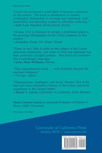 Havana USA: Cuban Exiles and Cuban Americans in South Florida, 19591994,New