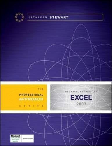 Microsoft Excel 2007: A Professional Approach,Used