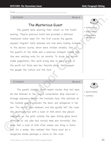Daily Paragraph Editing, Grade 8 Teacher Edition,Used