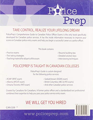 Comprehensive Guide to Canadian Police Officer Exams,Used