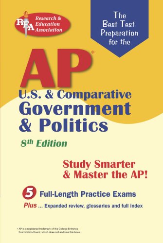 AP U.S. & Comparative Government & Politics (REA)  The Best Test Prep for the A: 8th Edition (Advanced Placement (AP) Test Prep,Used