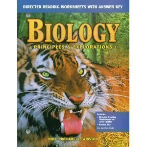 Biology: Principles and Explorations (Directed Reading Worksheets with Answer Key),Used